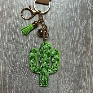 Bling cactus keychain